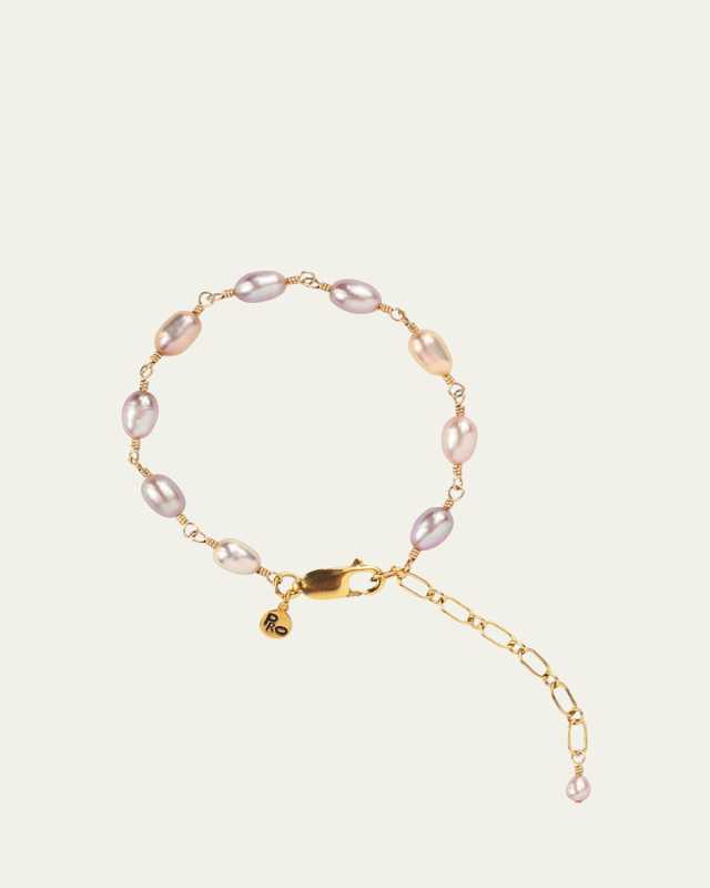 Conch Bracelet with Pearls